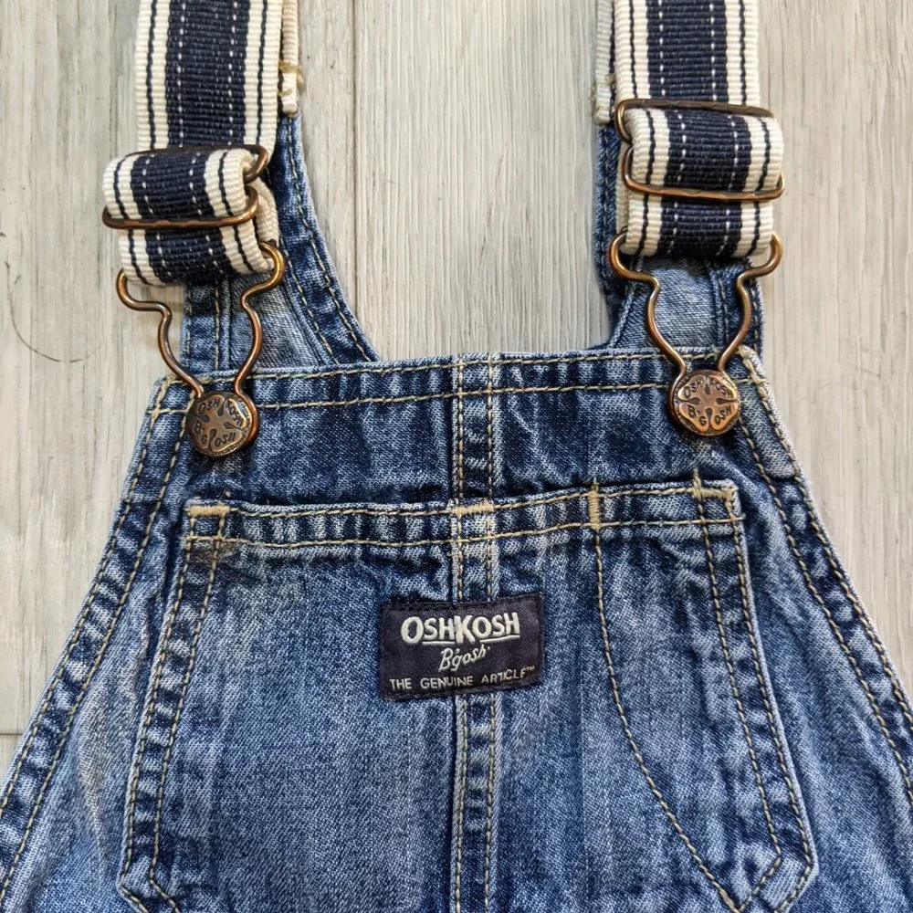 OshKosh B'gosh Denim Overall Shorts 18m